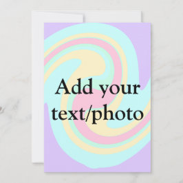 Convites Mármore de acrílico simples com o seu texto nome c