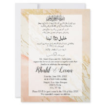 Mármore Dourado Rosa Casamento Muçulmano Árabe e I