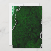 Mármore Verde Floresta Glamouroso Brilho Prata Chi