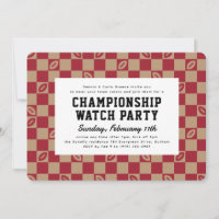 Maroon Football Check Big Game Watch Party