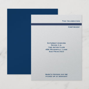 Convites Marque a recepção metálica de Mitzvah do bar do