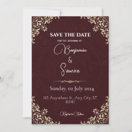 Convites Marque seu calendário para o nosso casamento | Gua