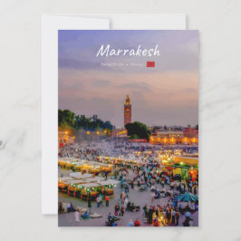 Convites Marrakesh, Marrocos - Praça Jemaa el Fnaa