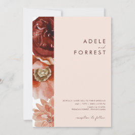 Convites Marsala Autumn Floral | Blush All In One