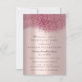 Convites Marsala Burgundy Maroon Rosa Gol Bridal Sweet 16