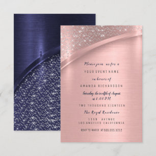 Convites Marsala Rosa Chá de panela Birthday Sweet 16