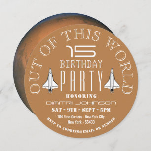 Convites Marte, Festa de aniversário de Shuttle Espacial