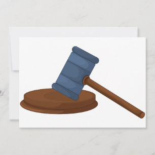 Convites Martelo de Juiz de Madeira Tribunal