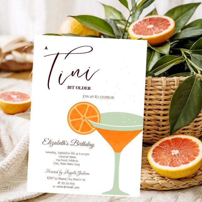 Convites Martini A tini Bit Older Verde (Criador carregado)