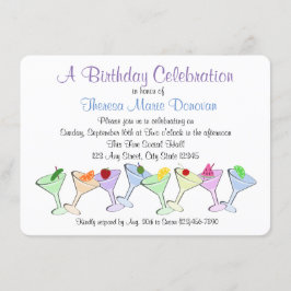 Convites Martini Birthday