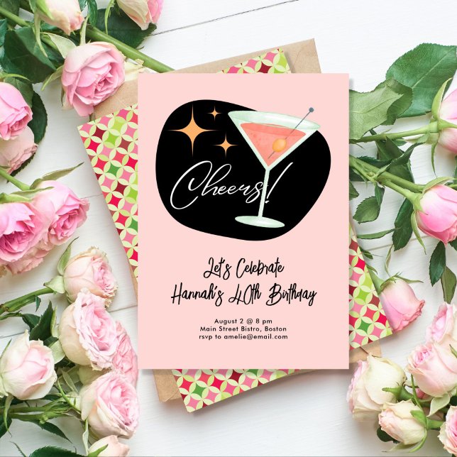 Convites Martini Birthday (Criador carregado)