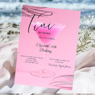 Convites Martini Um tini Um Pouco Mais Velha  Aniversário d