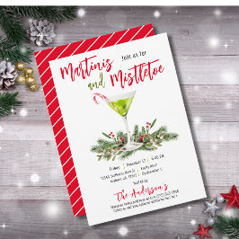 Convites Martinis e Festas de Natal com Bebidas Festivas