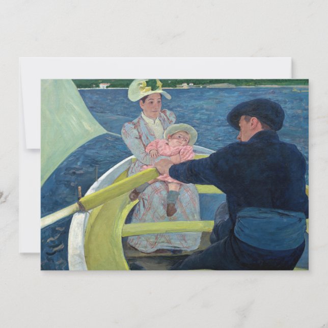 Convites Mary Cassatt - A Festa do Barco (Frente)