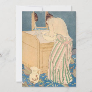 Convites Mary Cassatt - Mulher Banhando-se
