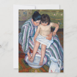 Convites Mary Cassatt - O Banho da Criança / O Banho