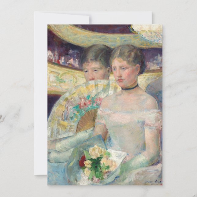 Convites Mary Cassatt - O Loge (Frente)