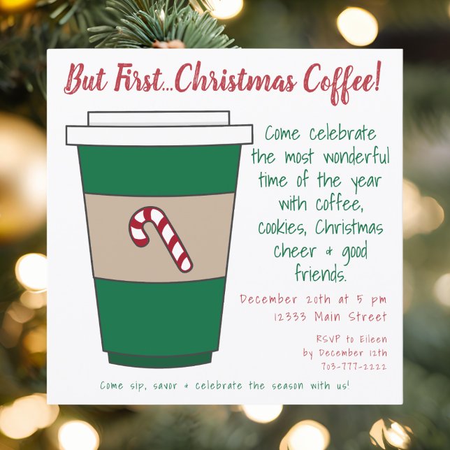 Convites Mas Primeiro Natal Caneca de Café Cana de Açúcar F (Criador carregado)