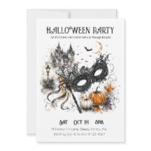 Máscara de Halloween aquarela