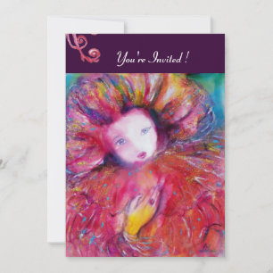 CONVITES MÁSCARA EM VERMELHO/FESTA DE MASCARADA DE GRAS MAR