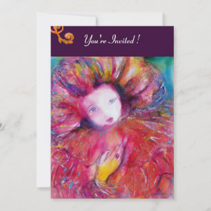 CONVITES MÁSCARA VERMELHA / FESTA DE MARDI GRAS COM MÁSCARA