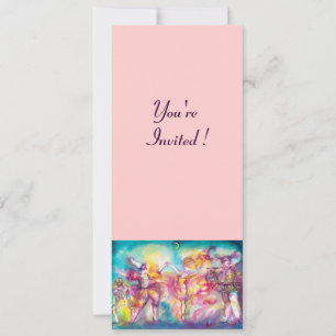 Convites MASCARADA, Mardi Gras Máscaras, Dança, Música