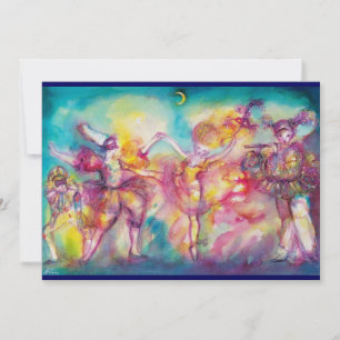 Convites MASCARADA, metal de champanhe