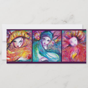 Convites MÁSCARAS EM VERMELHO AZUL AMARELO Vêtor Festa Masc