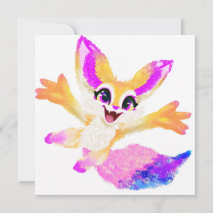 Convites Mascote Kawaii Chibi da Festa