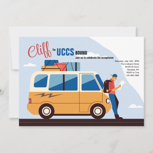 Convites Masculinos para Universitários (Frente)