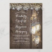Mason Jar Firefly Lights e Casamento Russo de Lace