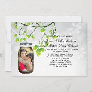 Convites Mason Jar Outdoor Modelo