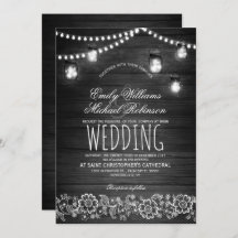 Mason Jars String Luzes Elegante Casamento Russo