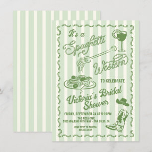 Convites Massa de Cowboy Italiano Spaghetti Western Desenha