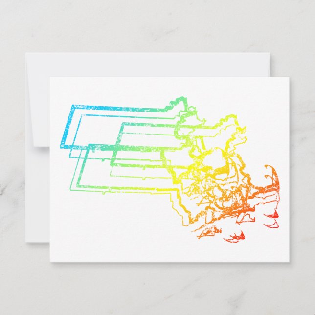 Convites massMassachusetts, relaxe (Frente)