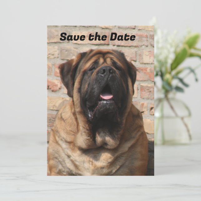 Convites  Mastiff englische Dogge Vatertag  (Em pé/Frente)