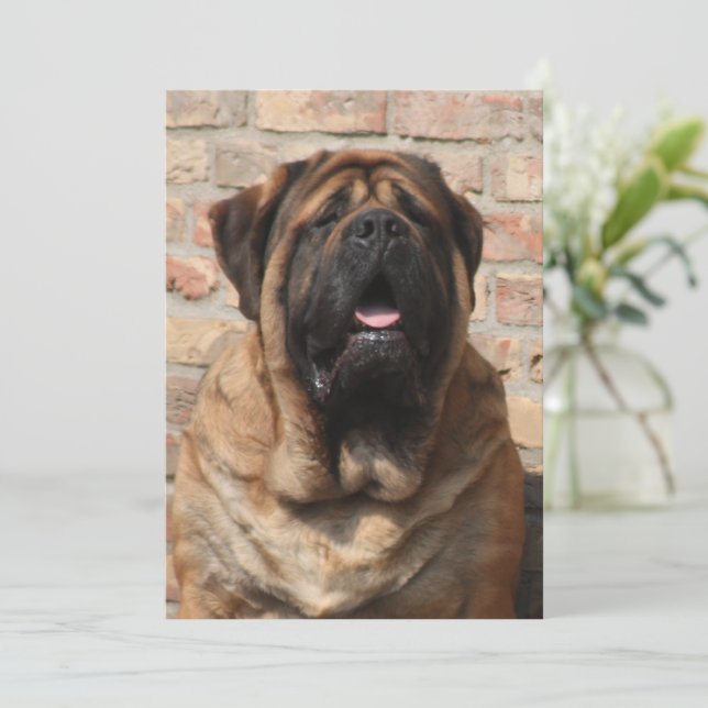 Convites Mastiff Vatertag Best Friends  (Em pé/Frente)