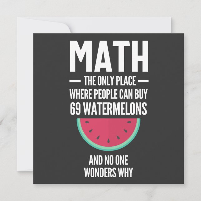 Convites Matemática. Engraçado Math Sarcasm Cote Gift (Frente)