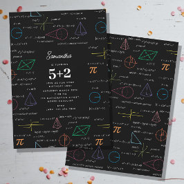 Convites Matemática Equações Fórmulas de Matemática Anivers