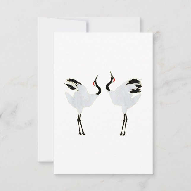 Convites Mating Cranes (Frente)
