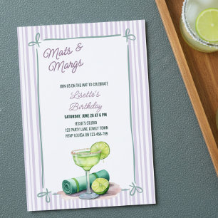 Convites Mats e Margs Pilates Yoga Sip n Stretch Aniversári