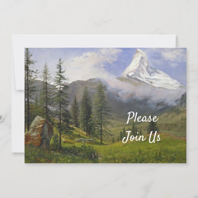 Convites Matterhorn Birthday (Frente)