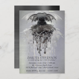 Convites Mau Fairy Gown | Sheen Gótica Black Vampy Rock She