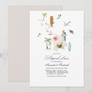 Convites Maui - Janto de Ensaio de Casamento de Destino do