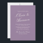 Convites Mauve Garden Calligraphy Wedding Invitation<br><div class="desc">This mauve garden wedding invitation captures the softness of a romantic summer celebration in full bloom. Designed with elegant calligraphy and muted mauve tones, it blends refined estate-inspired styling with effortless summer garden charm. Perfect for the bride who loves delicate color, natural florals, and quiet luxury aesthetics. Pair with ivory...</div>