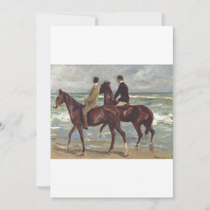 Convites Max Liebermann: Dois Cavaleiros na Arte da Praia