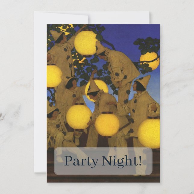 Convites Maxfield Parrish Os Portadores de Lanternas 1908 V (Frente)