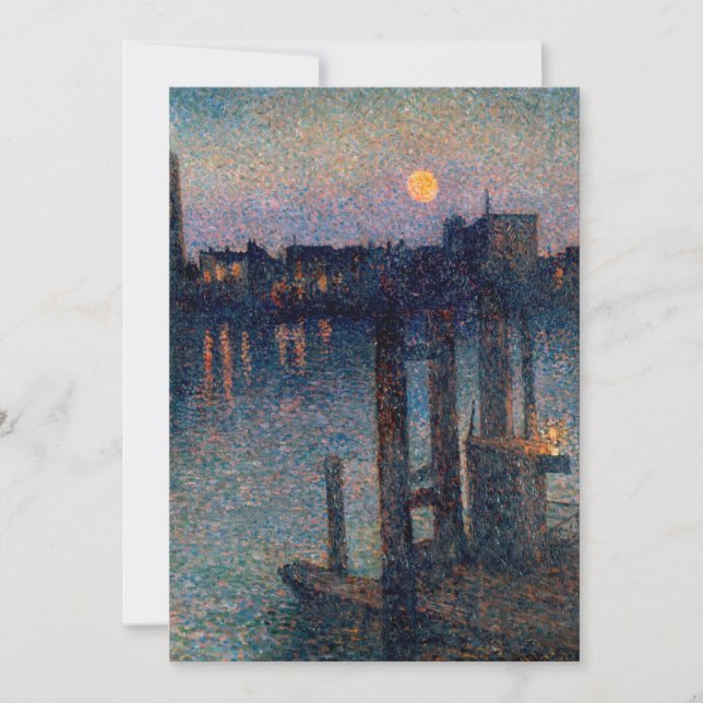 Convites Maximilien Luce Porto de londres (Frente)