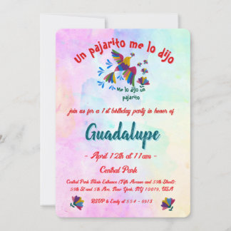 Convites Me lo dijo un pajarito - Arte Popular Mexicano 