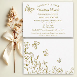 Convites Meadow Flowers Wedch Brunch